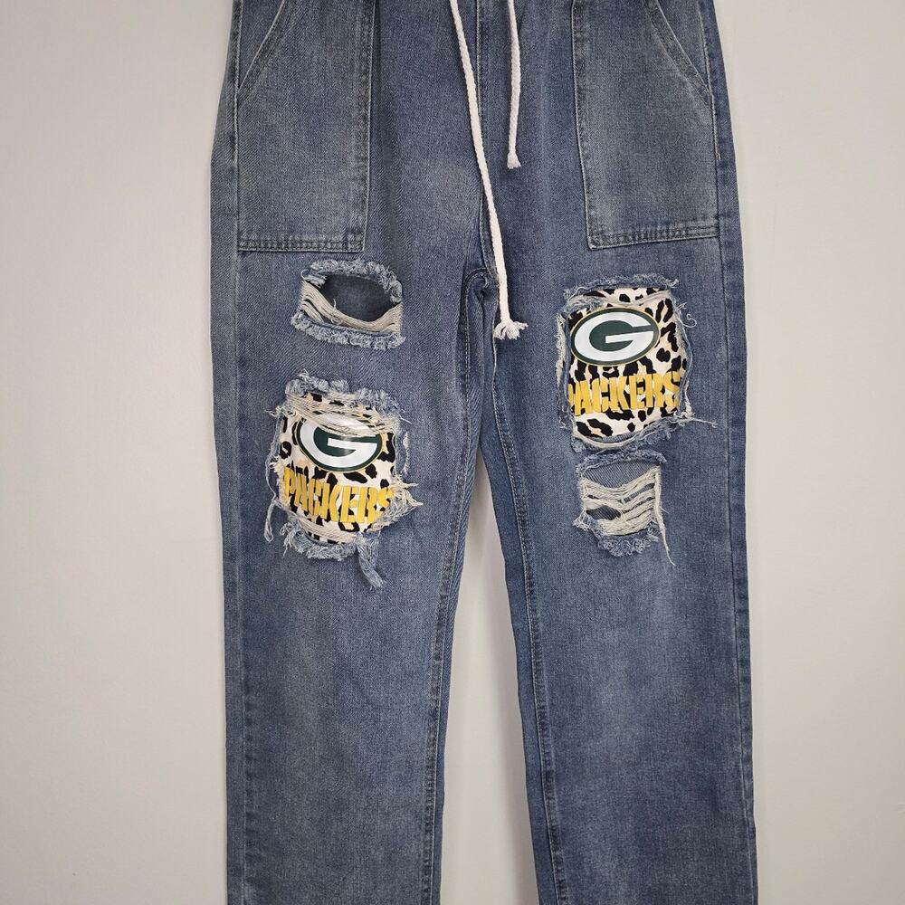 Green Bay Packers Woman's Jeans size Large 30 x 31